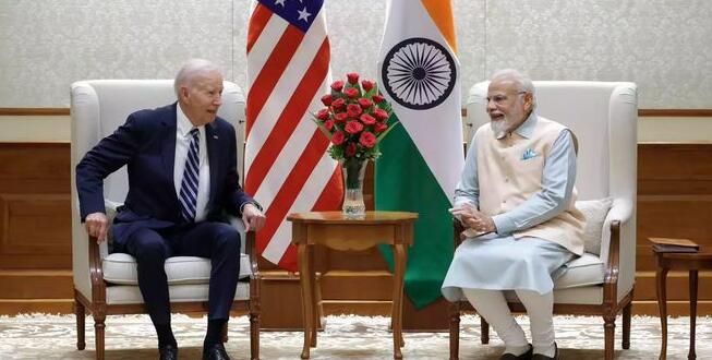 多家印媒關(guān)注拜登與莫迪會晤動態(tài)
