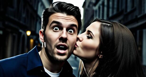 男子遭陌生女子強(qiáng)吻